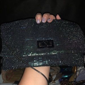 BCBG MaxAzria Holographic Colored Clutch